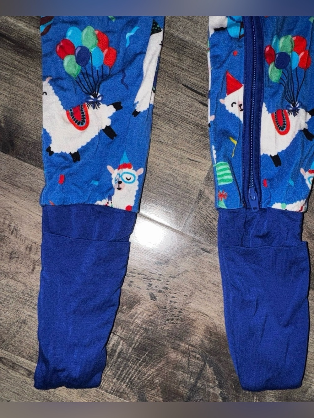 Birdie Bean Birthday Llama Party Convertible Footie Bamboo 3T - Picture 9 of 12